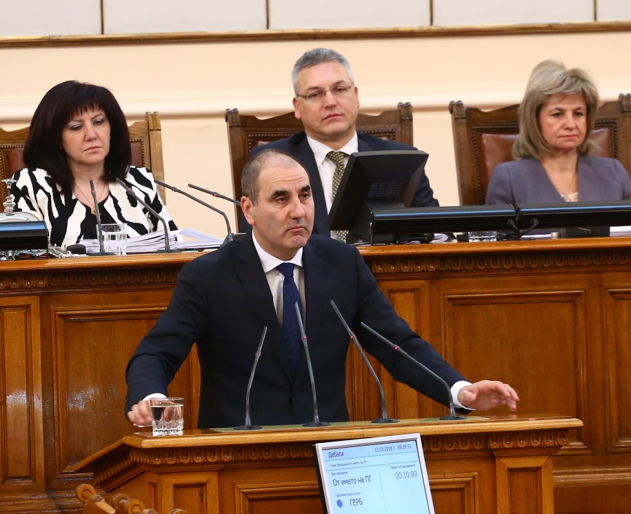 Силни думи на Цветанов в началото на парламентарния ден, часове преди Европредседателството
