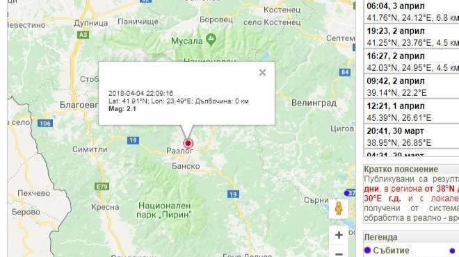 Лек трус край Разлог