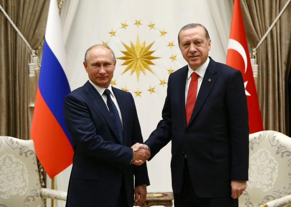 Ердоган и Путин си "стиснаха ръцете" за Сирия
