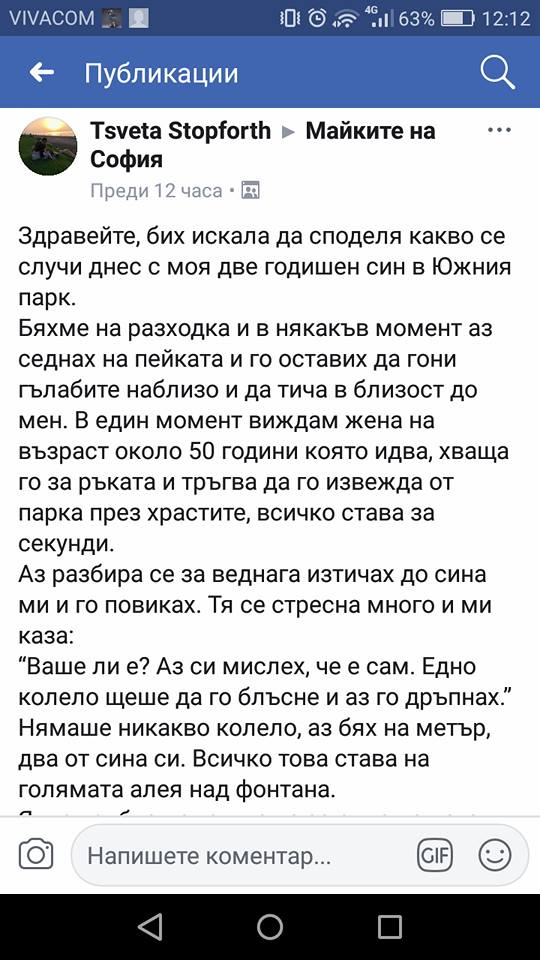 Майки пропищяха от ужас! Жена обикаля парковете В София и опитва да отвлича бебетата (СНИМКИ)