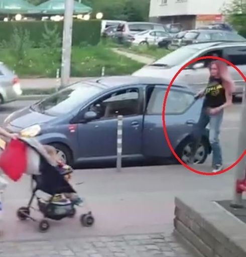 Потресаваща глупост! Розовокоса шофьорка затапи оживен столичен булевард и сътвори истински панаир (ВИДЕО)