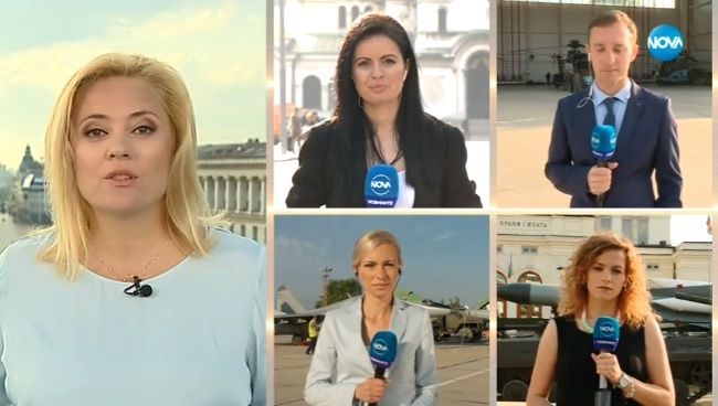 Горещи войници и тежка артилерия изпотиха палавите репортерки навръх празника! Шашардисани изръсиха куп глупости в ефир, а Лора Крумова... (СНИМКИ)