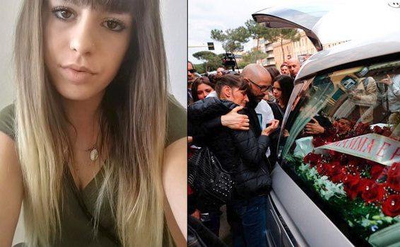 Погребаха в бял ковчег красавицата Памела, убита брутално от нигерийски бежанци, изяли сърцето и гениталиите й (СНИМКИ)