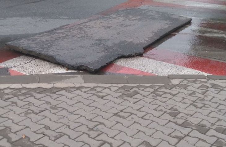 Кръпка „избяга” от улица в Стара Загора