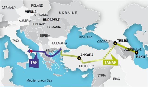 Ердоган и Алиев режат лентата днес на Трансанадолския газопровод (ТАНАП) в Ескишехир. И Борисов ще е там