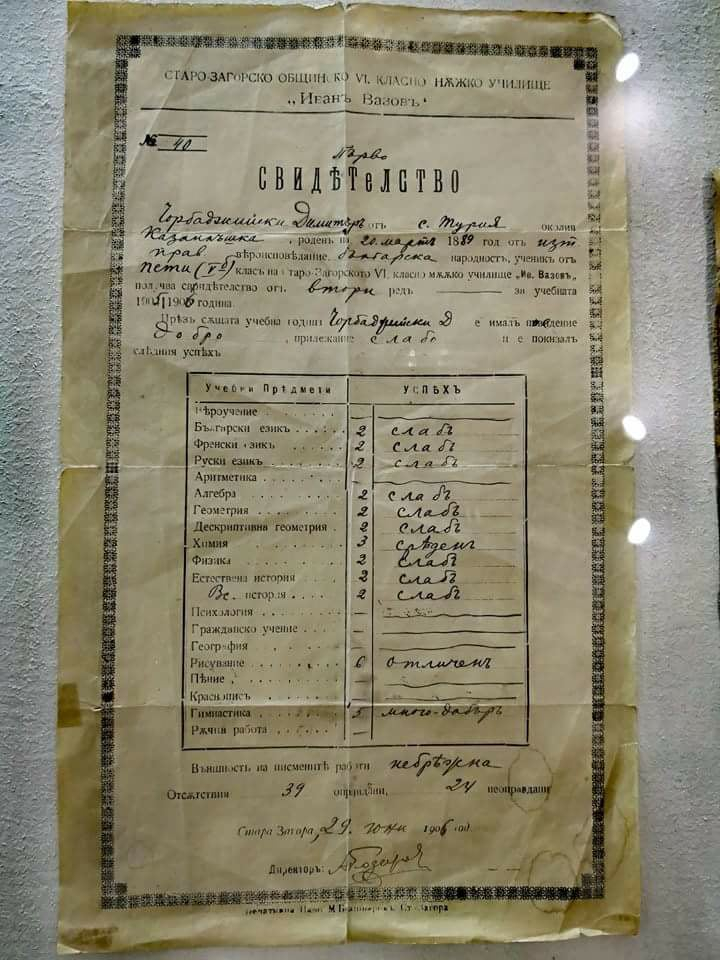 Може ли да познаете на кой прочут български писател е тази диплома на двойкаджия? (СНИМКА)