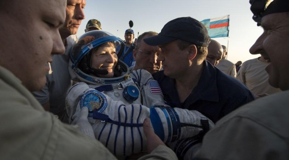 Коя е първата жена, командвала Международната космическа станция?