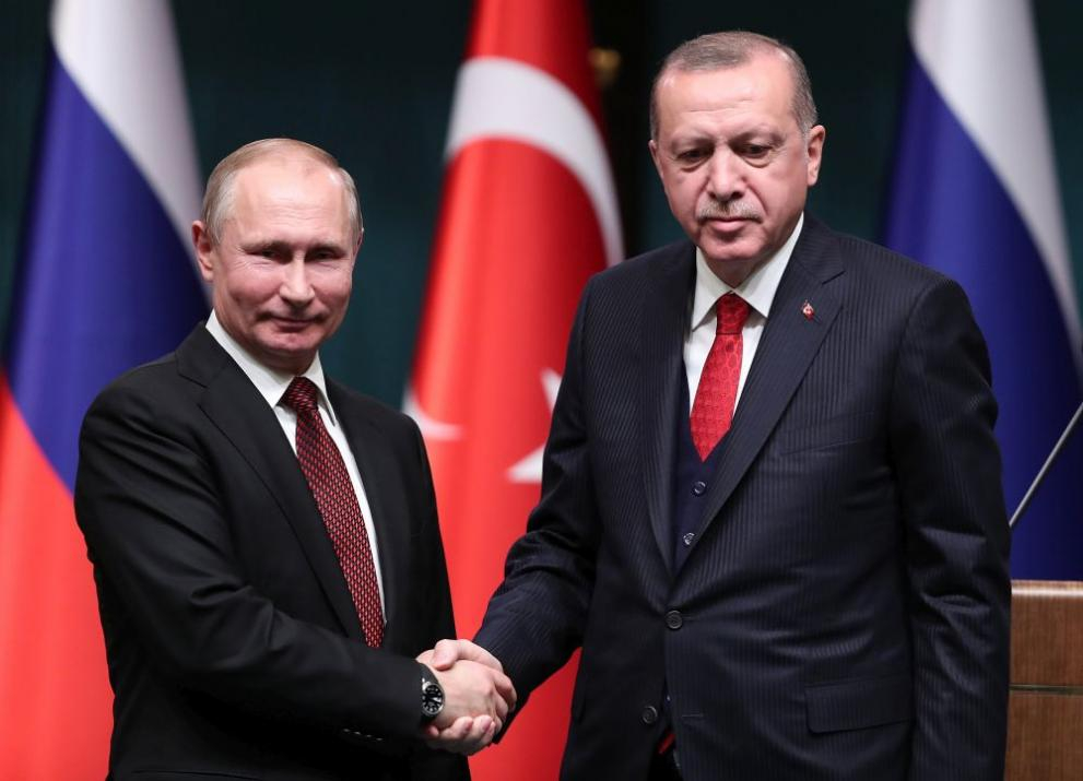 Ердоган с много добри думи за Путин 