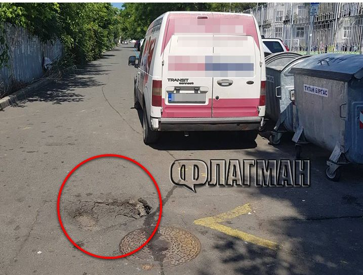 Голяма опасност дебне бургазлии в центъра на града (СНИМКИ)