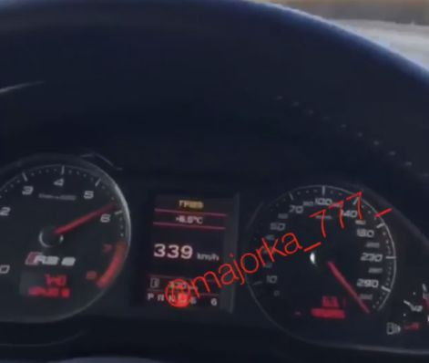 Джигит с Audi Rs6 лети по пътя със скоростта на изтребител прехващач (ВИДЕО)