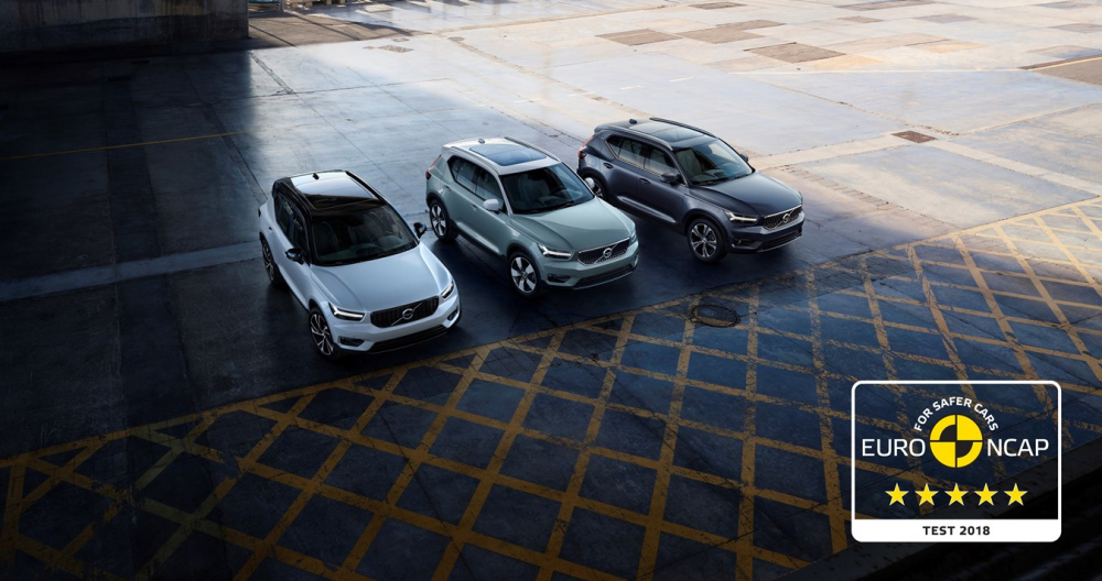 Volvo XC40 получи 5 звезди за безопасност от Euro NCAP