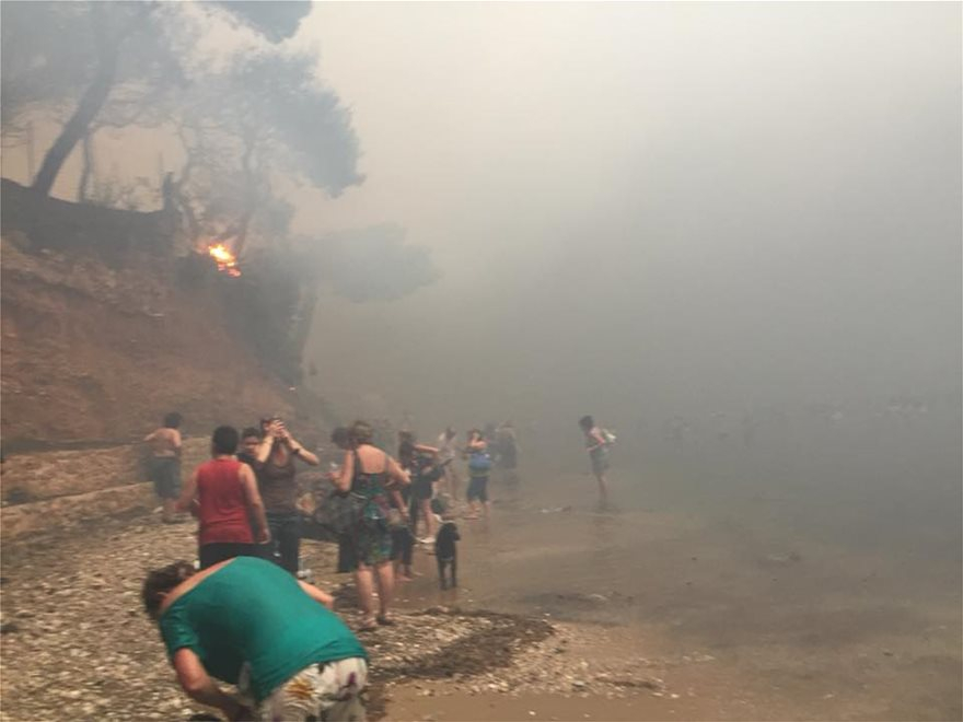 Фоторепортер за ужаса в Гърция: Купчини овъглени трупове на хора се виждат само на 15 метра от морето (СНИМКИ/ВИДЕО 18+) 