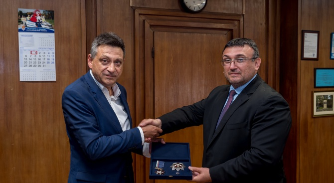 МВР удостои Драгомир Димитров с почетно отличие