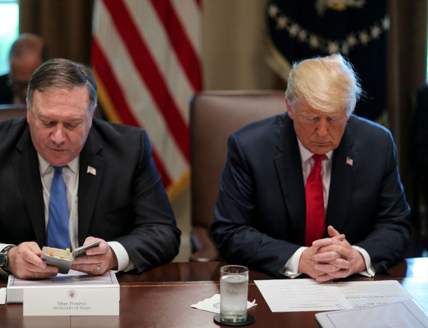 Изненада! Тръмп спря Помпео за Северна Корея 