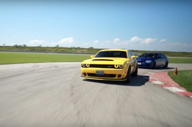 ВИДЕО: "Демон" против BMW M5 Competition в зверски драг 