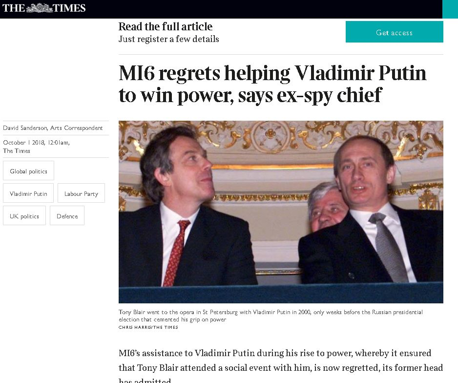Бивш шеф на МИ-6 със скандални разкрития за Путин, идването му на власт и отравянето на Скрипал