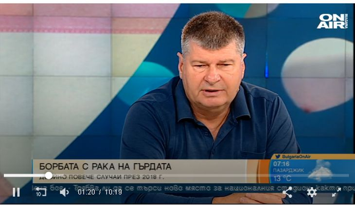 Онкологът проф. Иван Гаврилов: Ракът на гърдата е трайно лечим