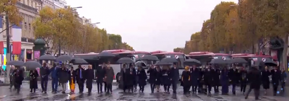 Световните лидери се събраха в Париж заради 100 от края на Първата световна война (СНИМКИ/ВИДЕО)