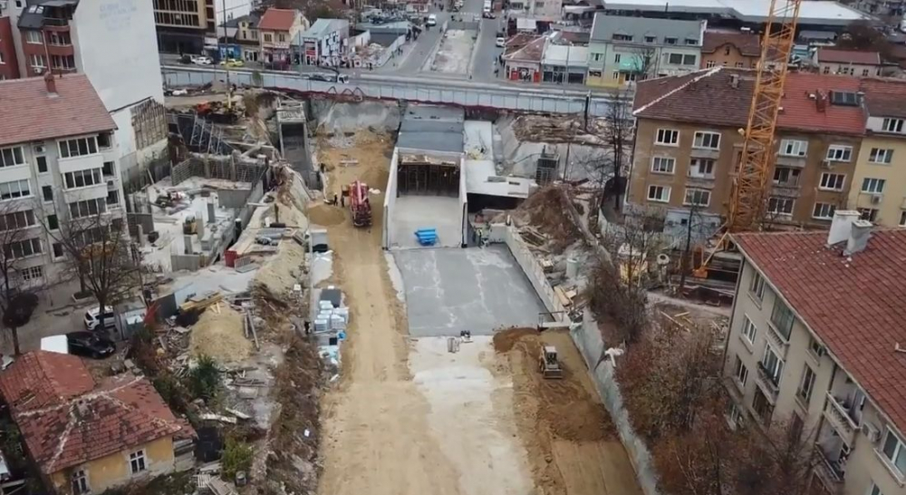 От птичи поглед: Дрон засне докъде стигна третият лъч на метрото в София (ВИДЕО)