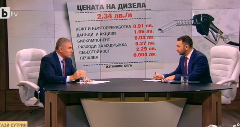 Марешки обясни как се надува цената на горивата и колко лесно може да бъде пресечена спекулата, но пак си направи реклама 