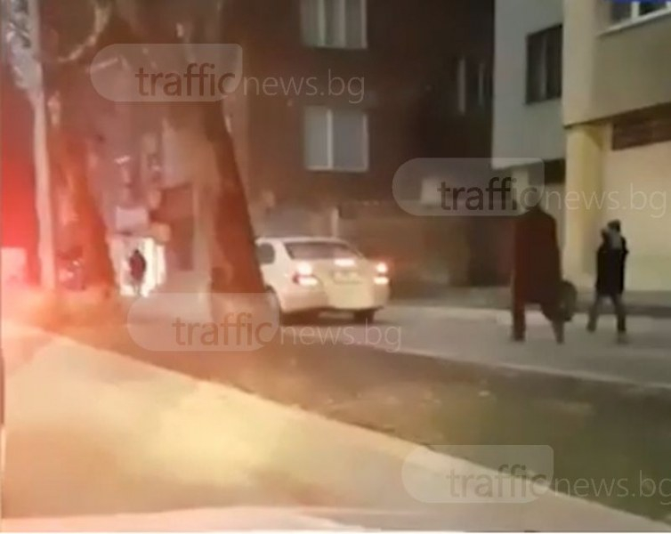 Безумна наглост на изнервен шофьор потресе пловдивчани! (ВИДЕО)