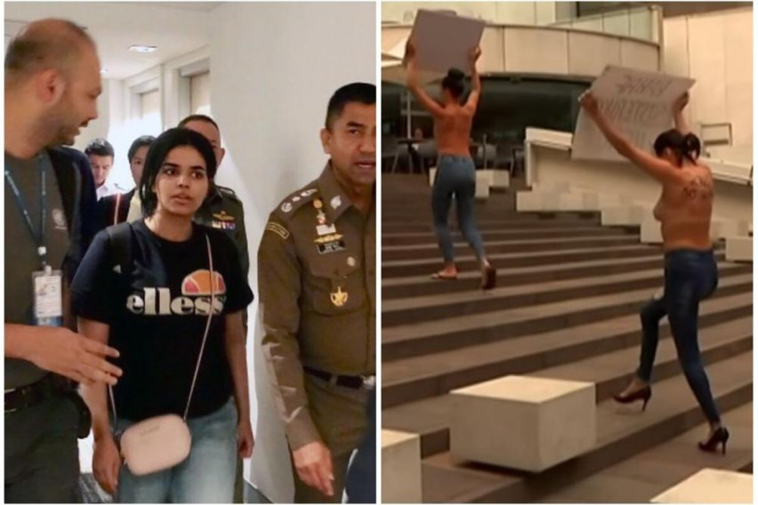 Жени протестираха топлес пред саудитско консулство (ВИДЕО)