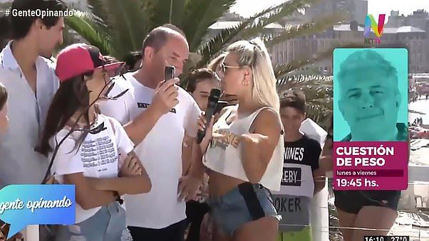 Гореща синоптичка чете прогнозата на плаж в Аржентина, но отзад я издебна... (СНИМКИ/ВИДЕО 18+)