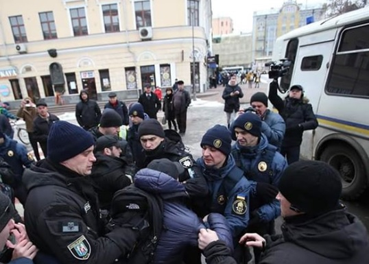 В Киев на митинг има пребити активисти