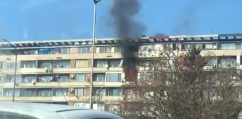 Голям пожар в столичния квартал "Хиподрума" (СНИМКИ/ВИДЕО)