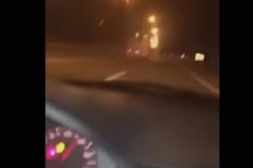 След страшната катастрофа: Автобус засечен да лети със 135 кв/час на пътя Скопие-Тетово (ВИДЕО)