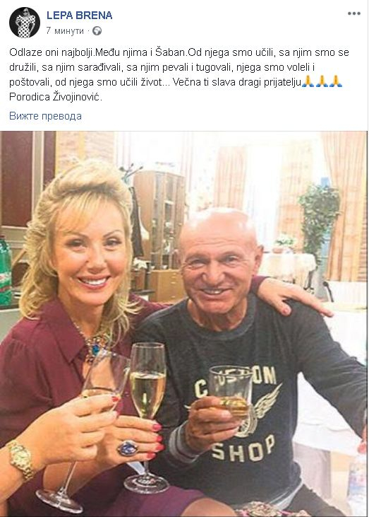 Първо в БЛИЦ! Лепа Брена показа уникална СНИМКА с трагично загиналия Шаулич! (ВИДЕО)