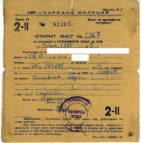 Спомени от соца: Можехме  да припарим го границата само с... Открит лист!