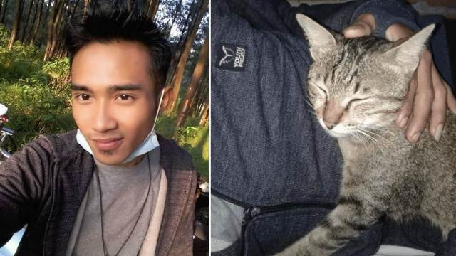 Коте направи беля, а след това изненада с подарък стопанина си (СНИМКА)