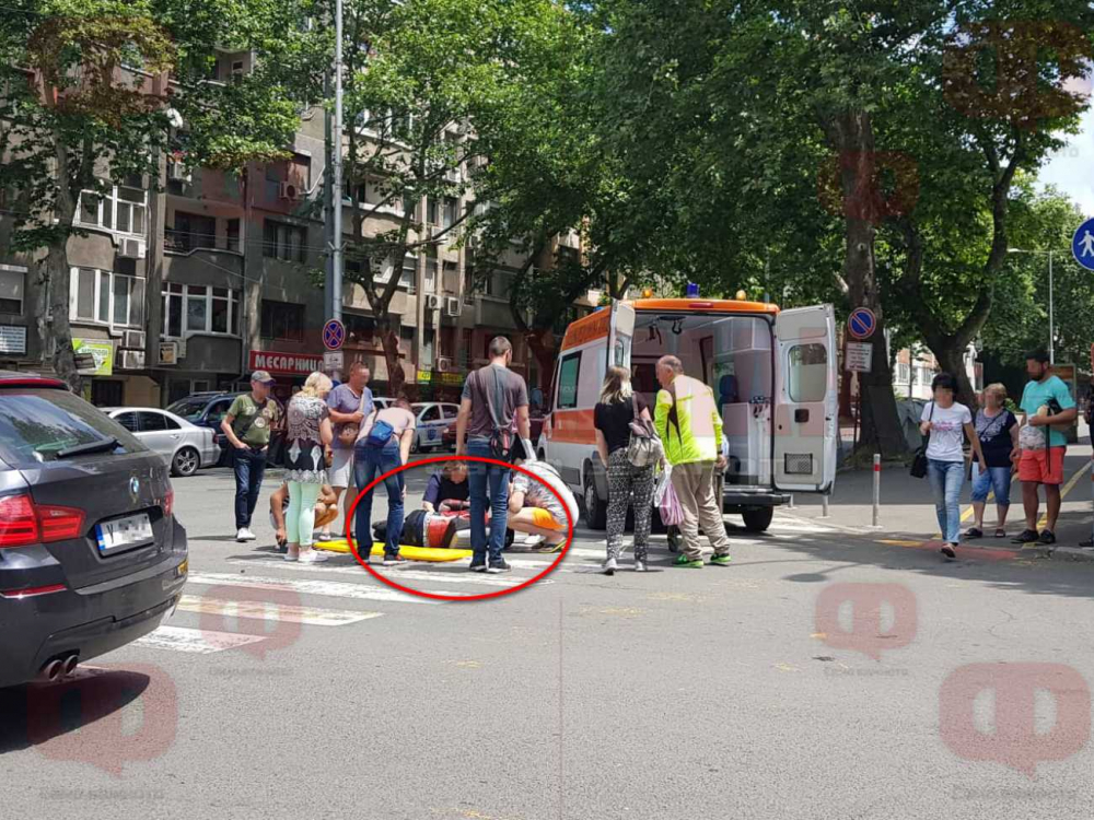 Хюндай помете моторист в Бургас