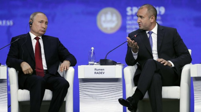 Радев се опълчи на забележка на Путин за суверенитета на България