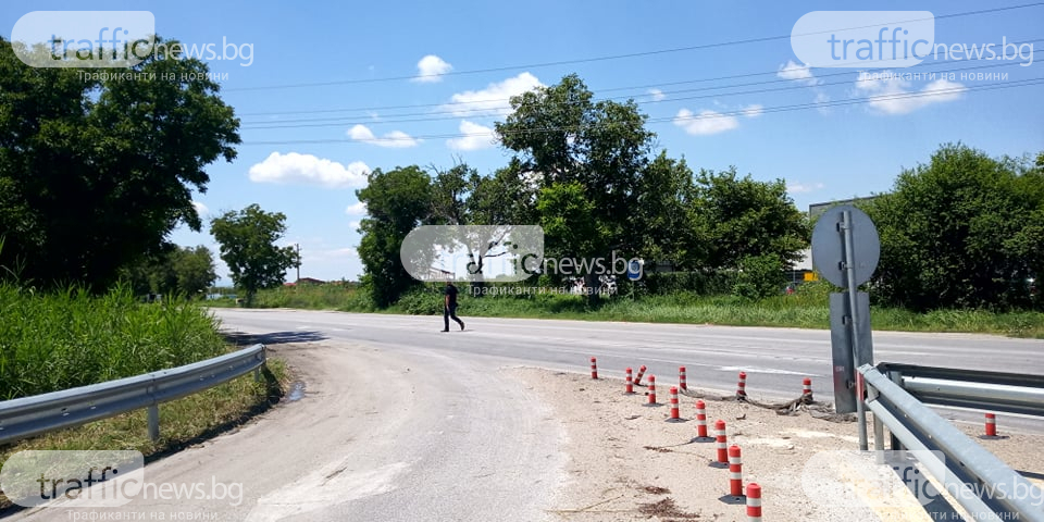 Два буса се удариха челно на Околовръстното на Пловдив! (СНИМКИ)