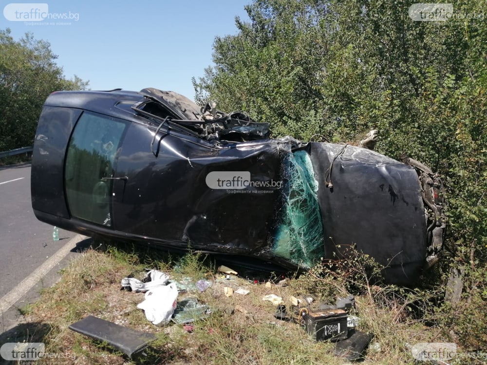 Пиян циганин виновен за страшното меле с 4 коли в Пловдивско СНИМКИ 