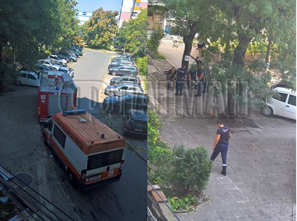 Драматична ситуация с пожарна и линейка в Бургас 