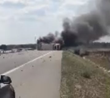 Черни облаци се стелят над АМ "Тракия" ВИДЕО  