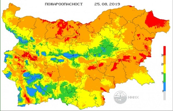 Голяма опасност грози България в неделя КАРТА
