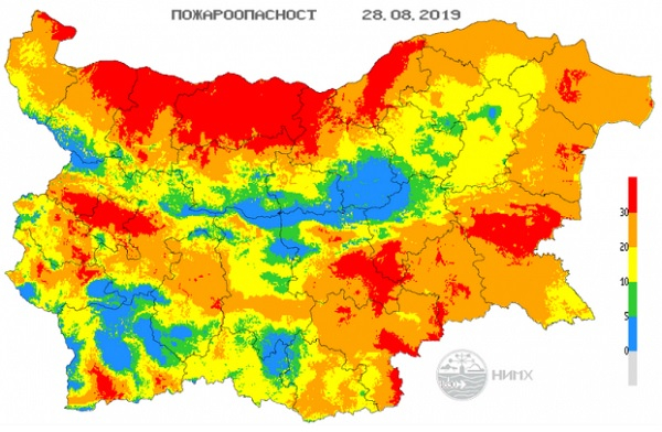 КАРТА показва голяма опасност в България днес