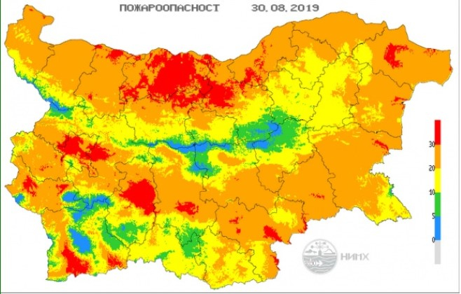 НИМХ с предупреждение за голяма опасност