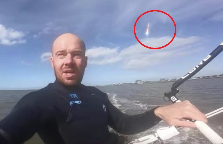 Кайтсърфист засне уникално явление в небето над Северно море ВИДЕО 