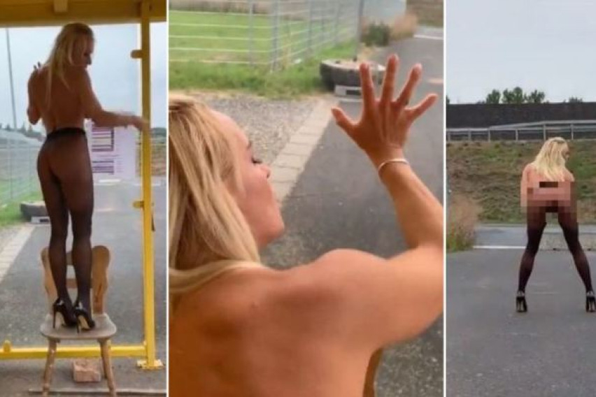 Порно звезда се пусна полугола на магистрала в Хърватия ВИДЕО 18+