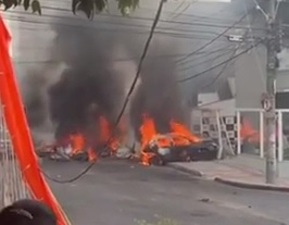 Самолет катастрофира в Бразилия, има жертви ВИДЕО