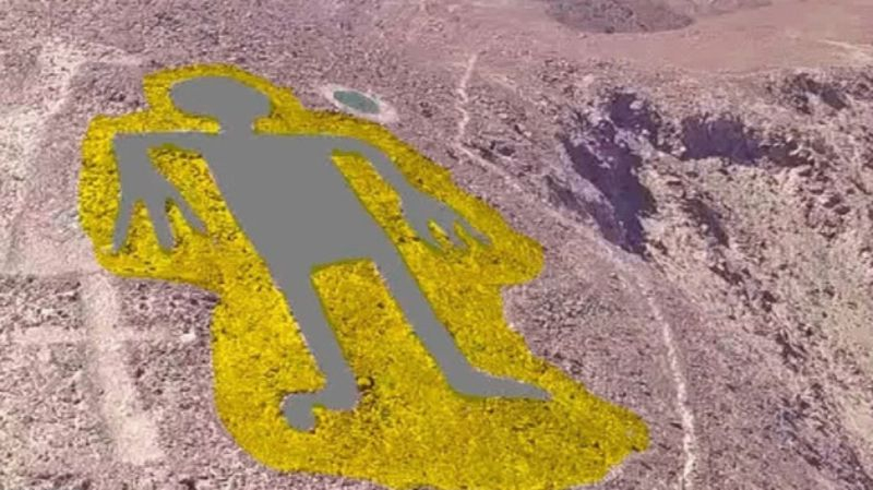 Учени се натъкнаха на уникална рисунка на извънземно в Чили СНИМКА 
