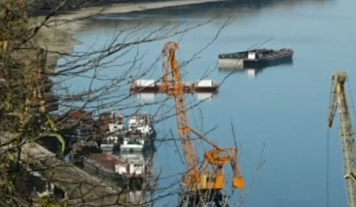 Драма с десетки кораби край Свищов ВИДЕО