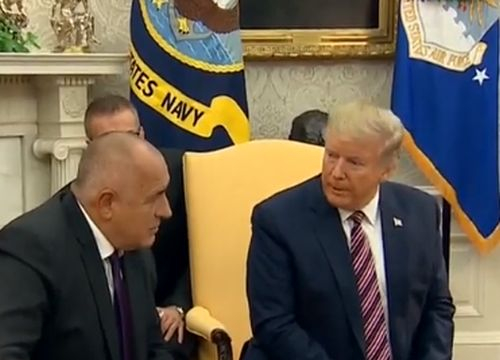 Президентът на САЩ с голяма новина в началото на разговорите с Борисов в Овалния кабинет ВИДЕО