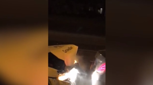 Мъж обвини жена си в черна магия и секунди по-късно катастрофира ВИДЕО 
