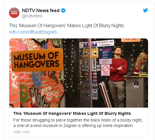Отвориха Музей на махмурлука в Хърватия